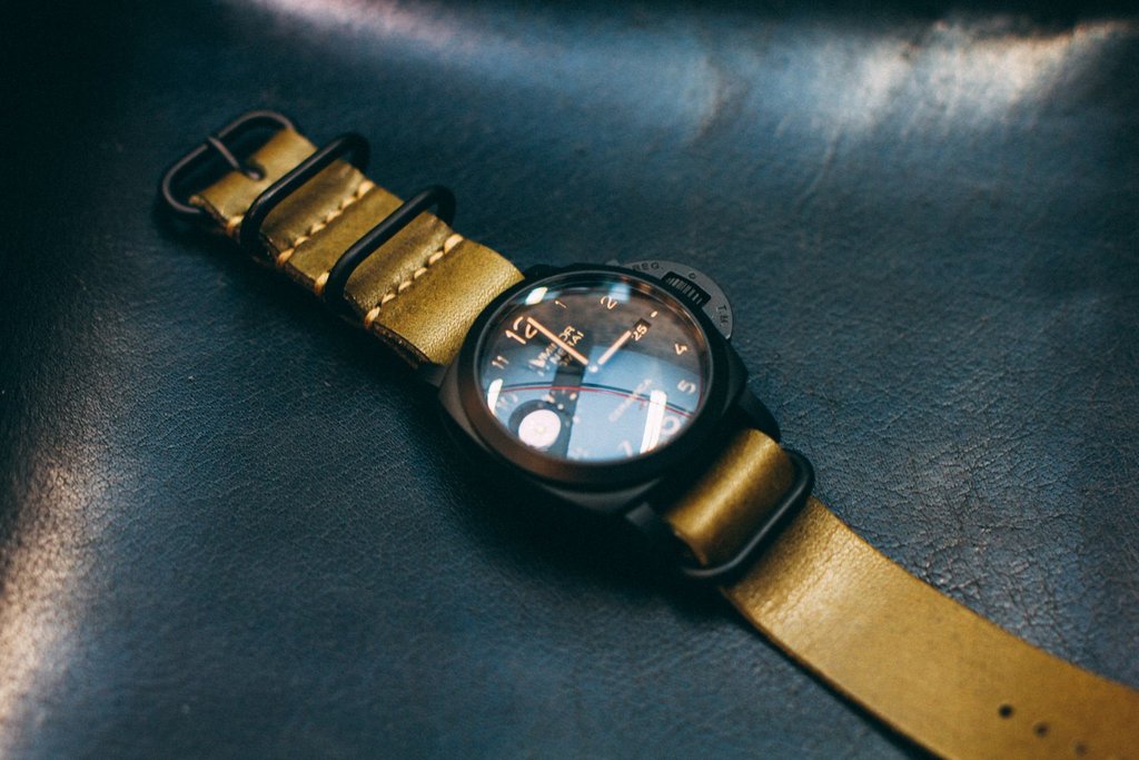 Shell Cordovan 5-Ring Zulu Watch Strap