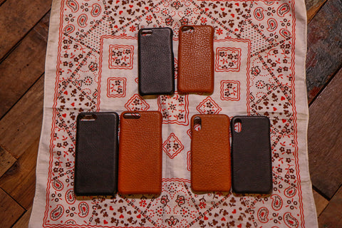 Leather iPhone case