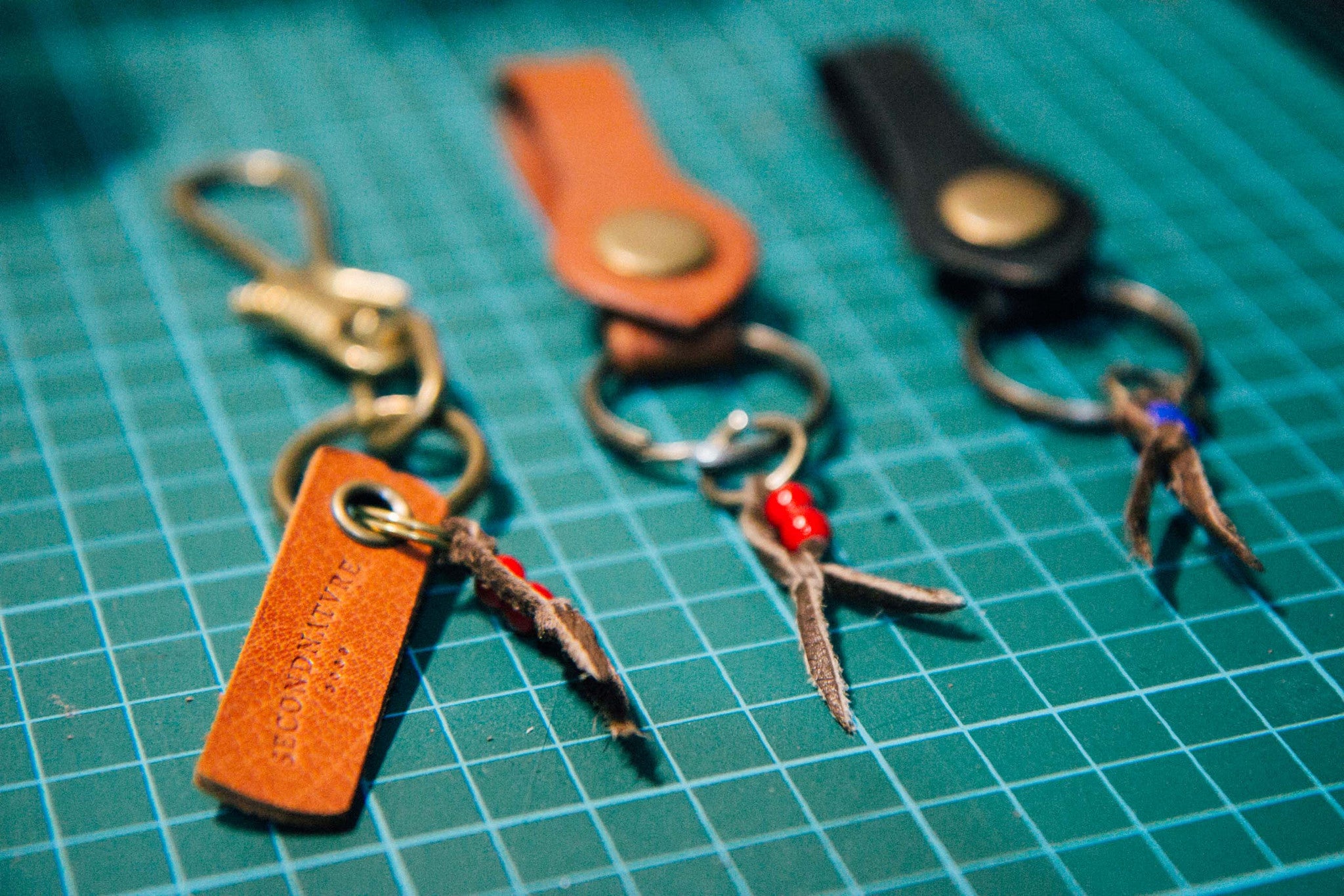 Brass sales key ring