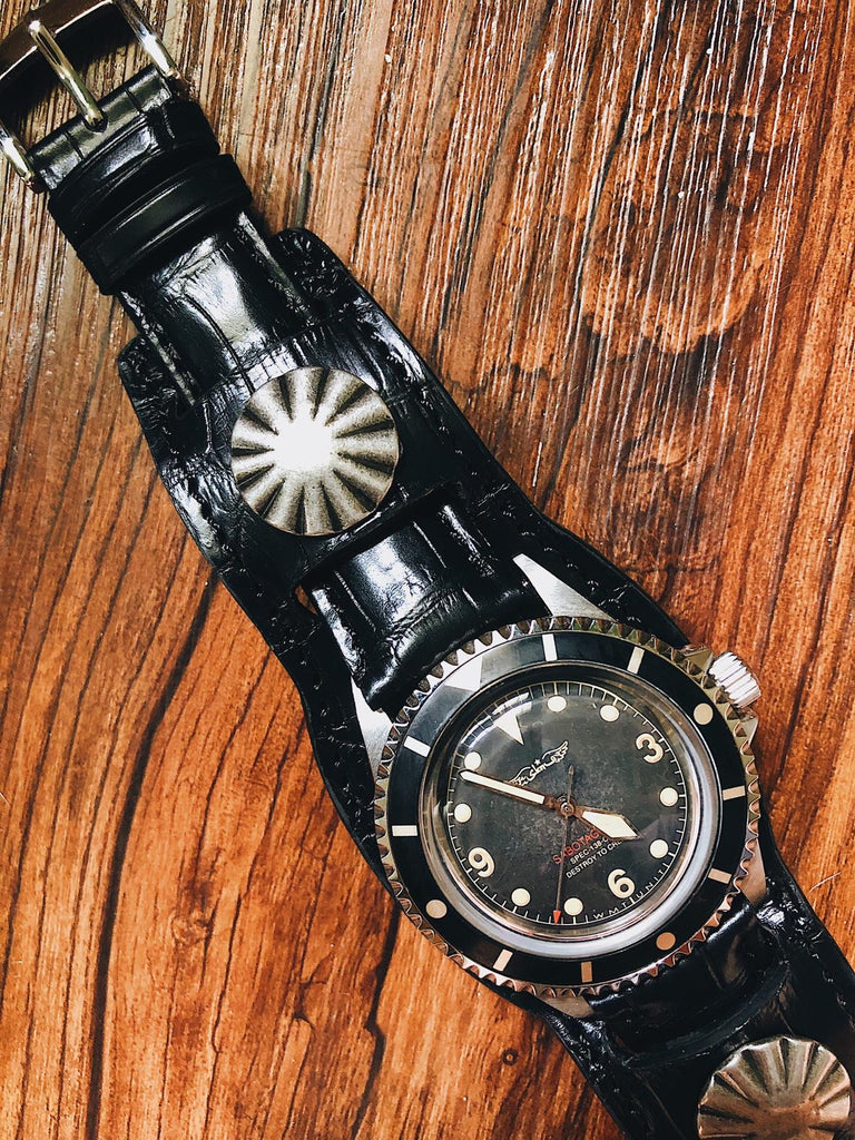 SBTG X SECONDNATVRE Custom Gator Watch Strap